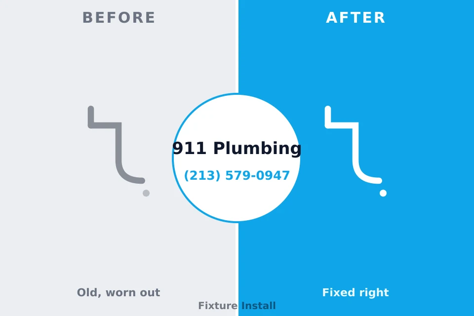 Before and after: plumbing repair Cascade Valley, WA